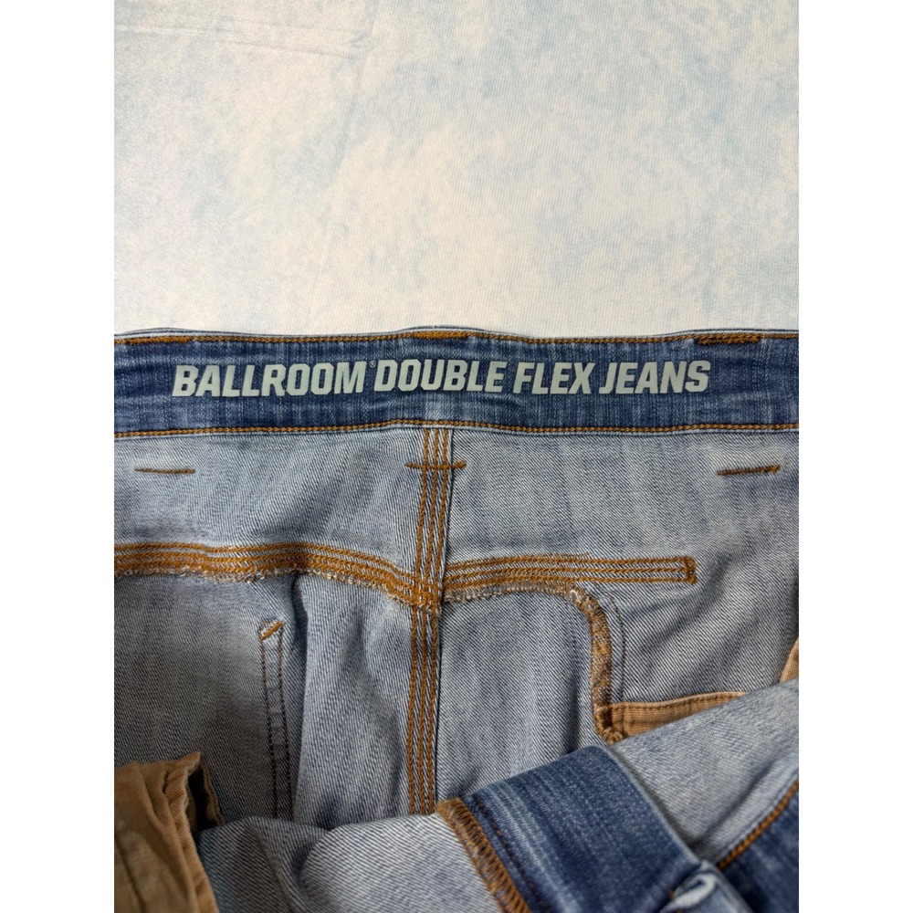 Duluth Carpenter Jeans Mens 44x30 Blue Excellent Ballroom Double Flex Standard - Picture 3 of 10